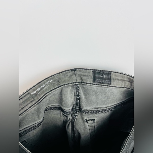 Anthropologie AG The Legging Ankle Vintage Leatherette Light Black - Picture 3 of 4